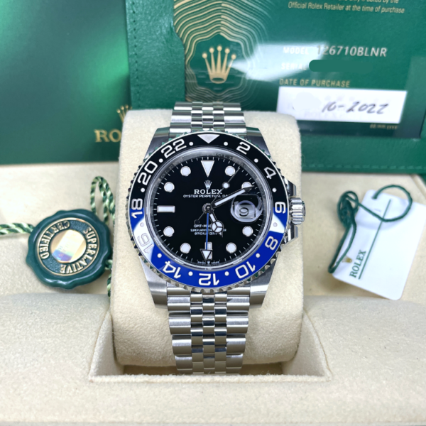 MINT Rolex 126710BLNR GMT Master II Batgirl - Full Set!